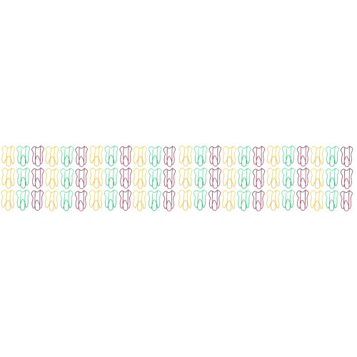 2 Pack Stationery Tooth Paper Clips Strong Clipping Force Random Color 1