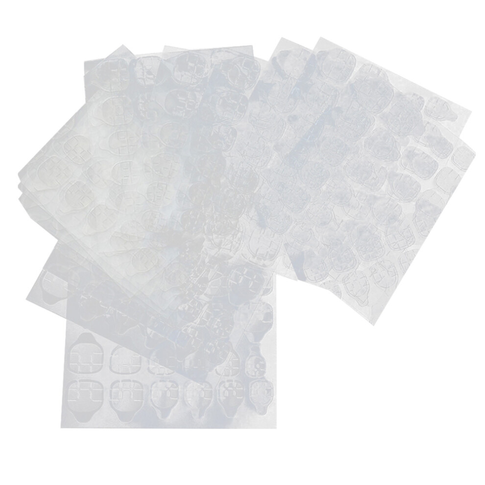 Ohphcall 3 Pieces False Nail Glue Tabs Jelly For Nails Double-Sided Sticker