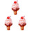 3Pcs Multi-Colored Plush Ice Cream Pillow Decorative Sofa Throw 3
