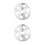 2Pcs Silver Stainless Steel Kitchen Steamer Rack Foldable for Pots 5