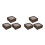 6Pcs Wood Butterfly Specimen Box Light Brown Clear Cover Display Case 10