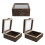 6Pcs Wood Butterfly Specimen Box Light Brown Clear Cover Display Case 2