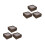 6Pcs Wood Butterfly Specimen Box Light Brown Clear Cover Display Case 5