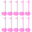 72 Pcs Doll Stand Miniature Plastic Doll Bear Child 1