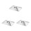 3Pcs Multipurpose Stainless Steel Pan Covers Splash-Proof Pot Lids 4