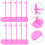 72 Pcs Doll Stand Miniature Plastic Doll Bear Child 2
