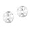 2Pcs Silver Stainless Steel Kitchen Steamer Rack Foldable for Pots 9