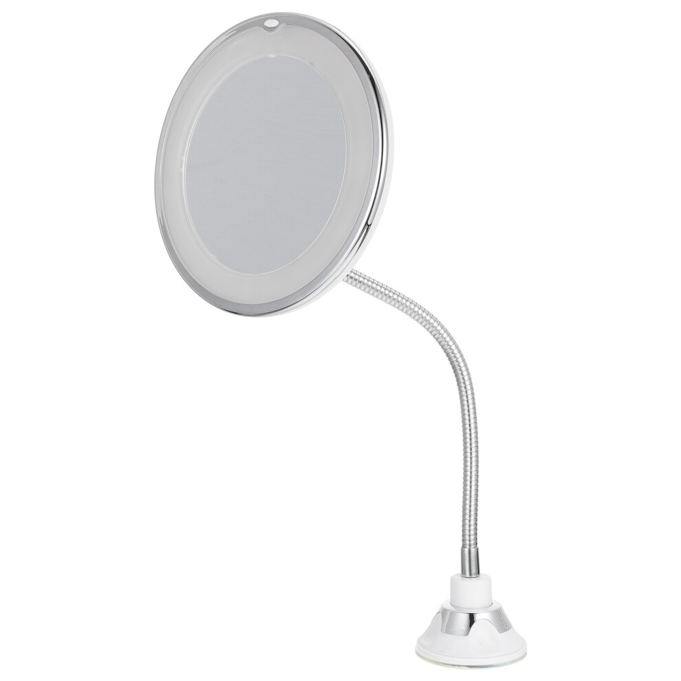 Ohphcall Light 2Pcs 10X Magnifying Makeup Mirror With Suction Cup And Led