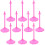 72 Pcs Doll Stand Miniature Plastic Doll Bear Child 8