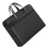 2Pcs Black Canvas Document Carrier Zippered File Tote for Home Use 3