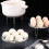 2Pcs Silver Stainless Steel Kitchen Steamer Rack Foldable for Pots 10