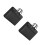 2Pcs Black Canvas Document Carrier Zippered File Tote for Home Use 8