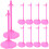 72 Pcs Doll Stand Miniature Plastic Doll Bear Child 3