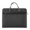 2Pcs Black Canvas Document Carrier Zippered File Tote for Home Use 2