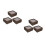 6Pcs Wood Butterfly Specimen Box Light Brown Clear Cover Display Case 9