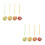 8Pcs Assorted Color Fruit-Shaped Spinning Tops Classroom Toys 5