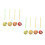 8Pcs Assorted Color Fruit-Shaped Spinning Tops Classroom Toys 6