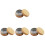 4Pcs Brown Bamboo Bait Boxes Small Multi-Function Earthworm Case 4