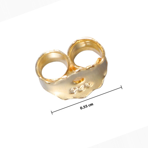 6pcs golden solid earring backs replacements for safety 1