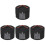 4Pcs Black Sturdy Hat Storage Case Bra Sock Organizer Household Box 2
