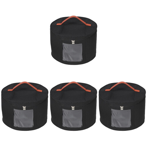 4Pcs Black Sturdy Hat Storage Case Bra Sock Organizer Household Box 1