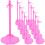 72 Pcs Doll Stand Miniature Plastic Doll Bear Child 10