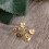6pcs golden solid earring backs replacements for safety 8