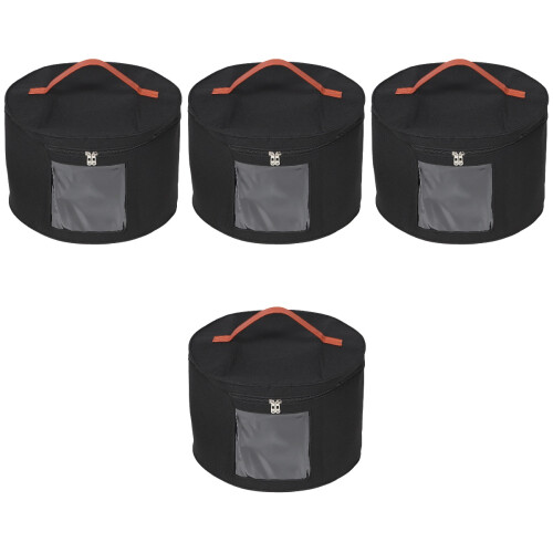 4Pcs Black Sturdy Hat Storage Case Bra Sock Organizer Household Box 2