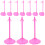 72 Pcs Doll Stand Miniature Plastic Doll Bear Child 6