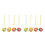 8Pcs Assorted Color Fruit-Shaped Spinning Tops Classroom Toys 8