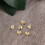 6pcs golden solid earring backs replacements for safety 10