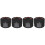 4Pcs Black Sturdy Hat Storage Case Bra Sock Organizer Household Box 4