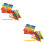160 Pcs Wooden Craft Sticks Colored Popsicle Sticks 7