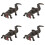 4 Pcs Simulated Model Toy Set Child Pvc Mini 5