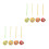 8Pcs Assorted Color Fruit-Shaped Spinning Tops Classroom Toys 4