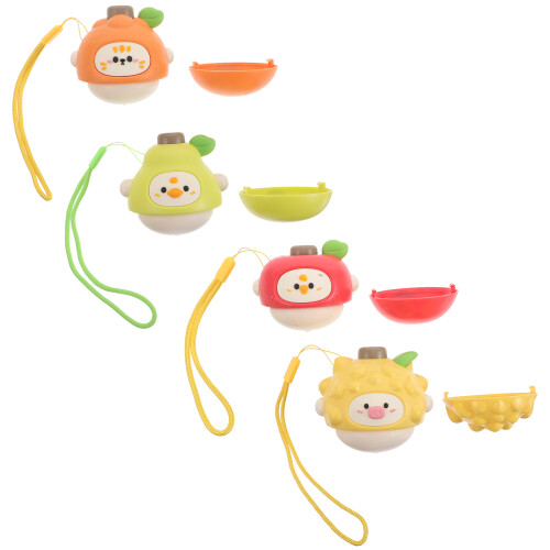 8Pcs Assorted Color Fruit-Shaped Spinning Tops Classroom Toys 1
