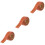 3Pcs Chocolate Peel and Stick Baseboard Strip Thickened Wall Skirting 6