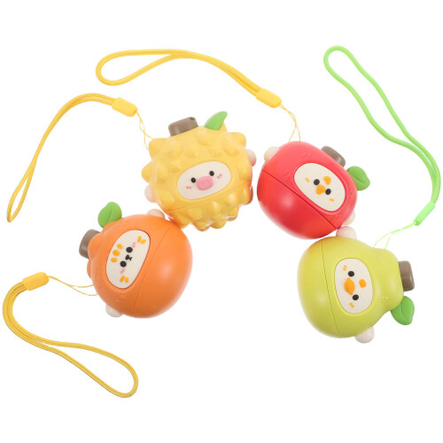 8Pcs Assorted Color Fruit-Shaped Spinning Tops Classroom Toys 2
