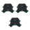 6Pcs Versatile Dark Green Welding Glasses with Impact Protection 6