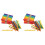 160 Pcs Wooden Craft Sticks Colored Popsicle Sticks 3