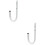 2Pcs Heavy Duty Garage Hooks White Iron Wall Mount Storage Hangers 6