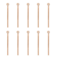 50 Pcs Mini Hammer Solid Cake Mallet Wooden Crab Hammer (Log Color)