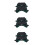 6Pcs Versatile Dark Green Welding Glasses with Impact Protection 8