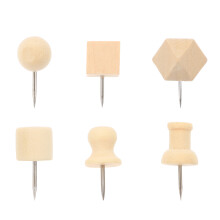 2 Pack Wooden Office Corkboard Decor Colored Push Pins For Map