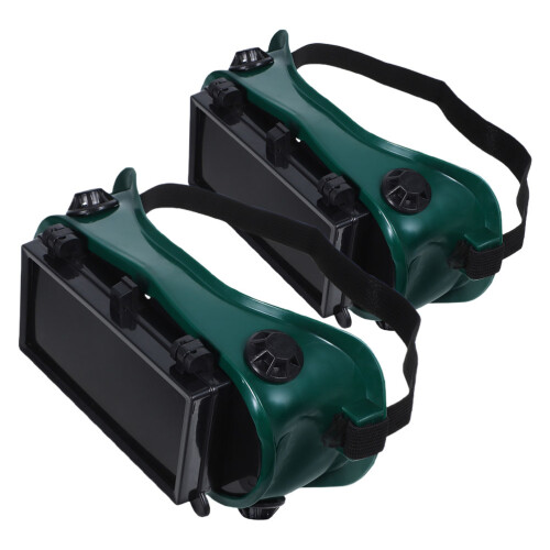 6Pcs Versatile Dark Green Welding Glasses with Impact Protection 2