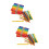 160 Pcs Wooden Craft Sticks Colored Popsicle Sticks 8