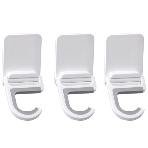 2 Pieces Hooks Self Adhesive Laundry Holder Wall Mount