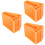 3 Count Ladder Feet Accessories Stabilizer Extension Orange 8