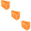 3 Count Ladder Feet Accessories Stabilizer Extension Orange 11
