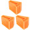 3 Count Ladder Feet Accessories Stabilizer Extension Orange 4